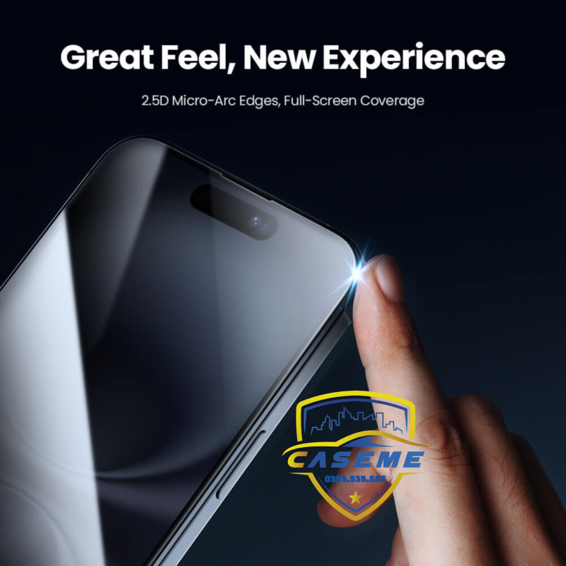 Kính cường lực chống nhìn trộm cho iPhone 16 Pro Max, iPhone 16 Pro, iPhone 16 Plus, iPhone 16 hiệu Nillkin Guardian bảo vệ quyền riêng tư , chống vỡ, chống xước màn hình cao cấp - Hàng chính hãng
