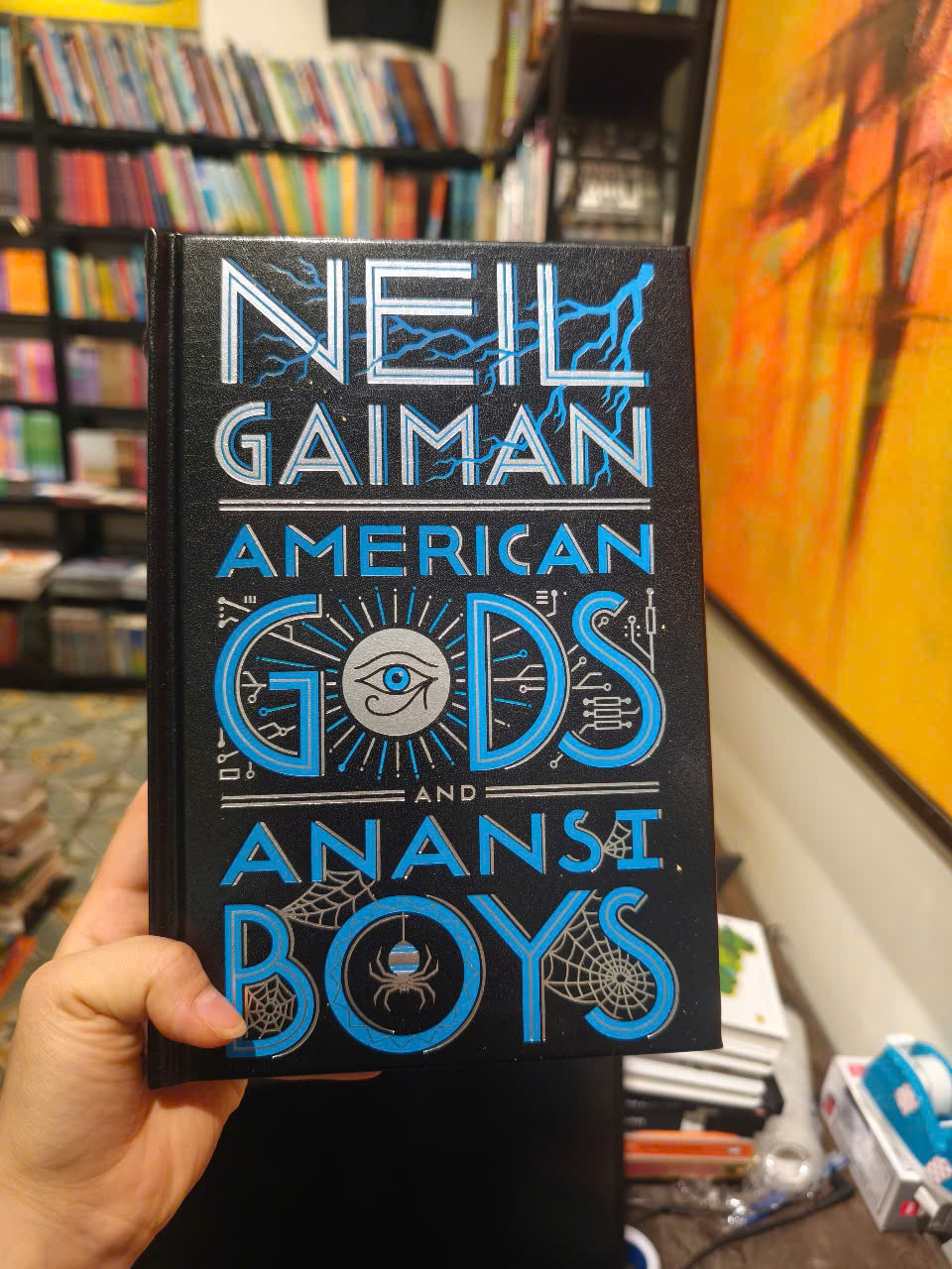 Sách - American Gods and Anansi Boys by Neil Gaiman/Bìa cứng/Tiểu thuyết Fantassy tiếng Anh