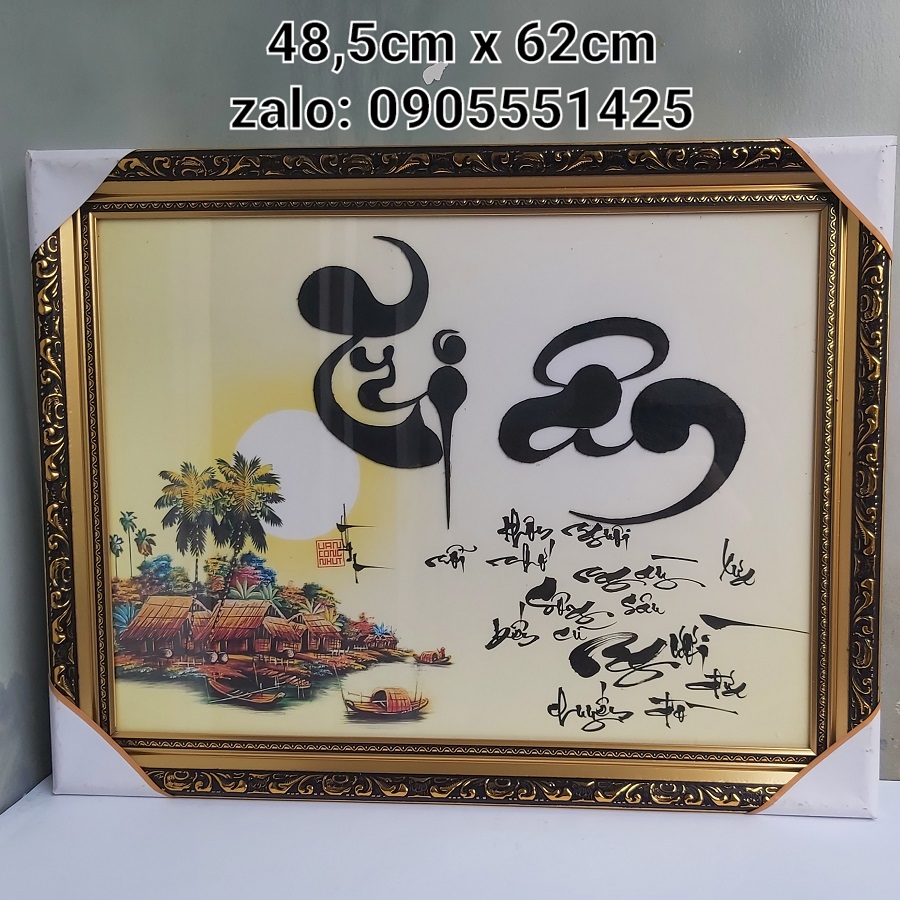 Thư pháp TRI ÂN Thầy cô. Quà tặng 20/11, 8/3, 20/10, sinh nhật, tết. Tranh treo tường, trang trí.