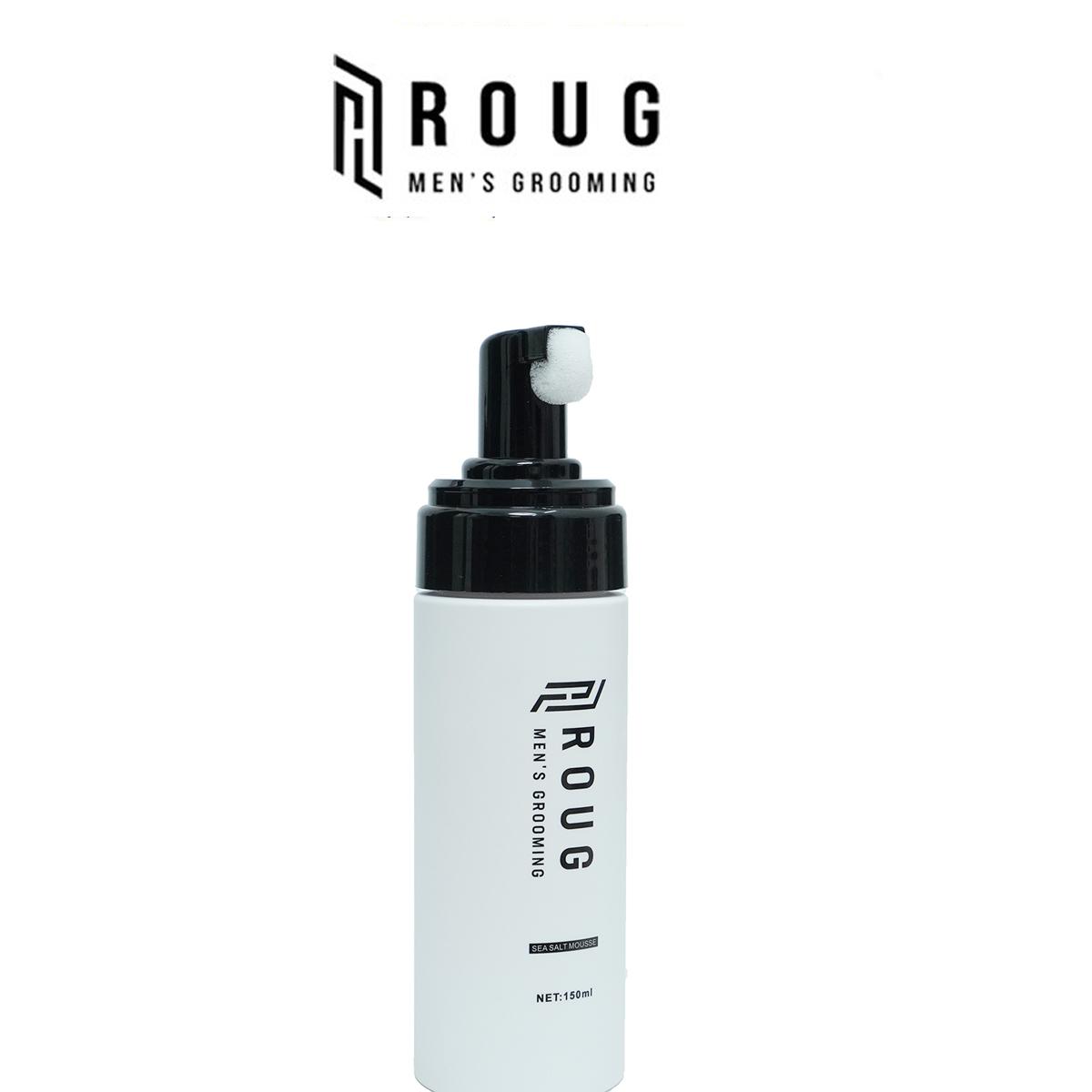Bọt tạo kiểu tóc Roug Sea Salt Mousse 150ml cao cấp Singapore | Tạo Phồng, Dưỡng Tóc và Giữ nếp + Tặng lược Texture Roug Men's Grooming và Lược sấy Chaoba