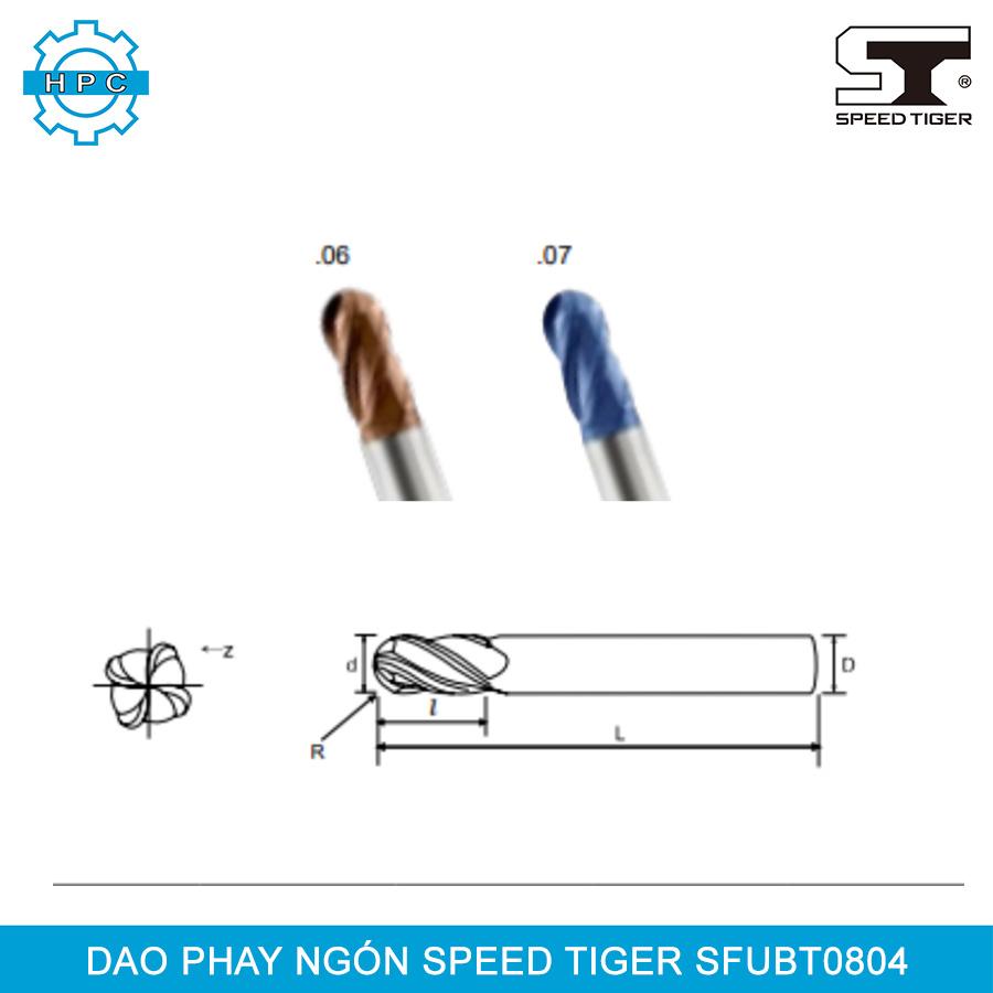 Dao phay cầu Speed Tiger SFUBT0804