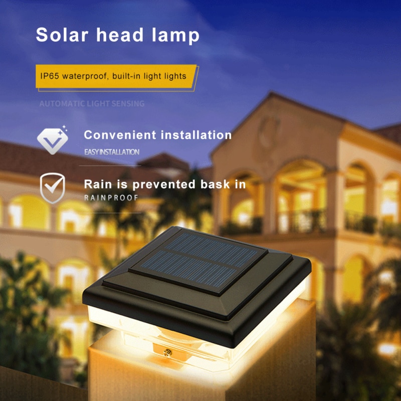 Đèn led trang trí lối đi năng lượng mặt trời Villa Courtyard Landscape Garden Decor