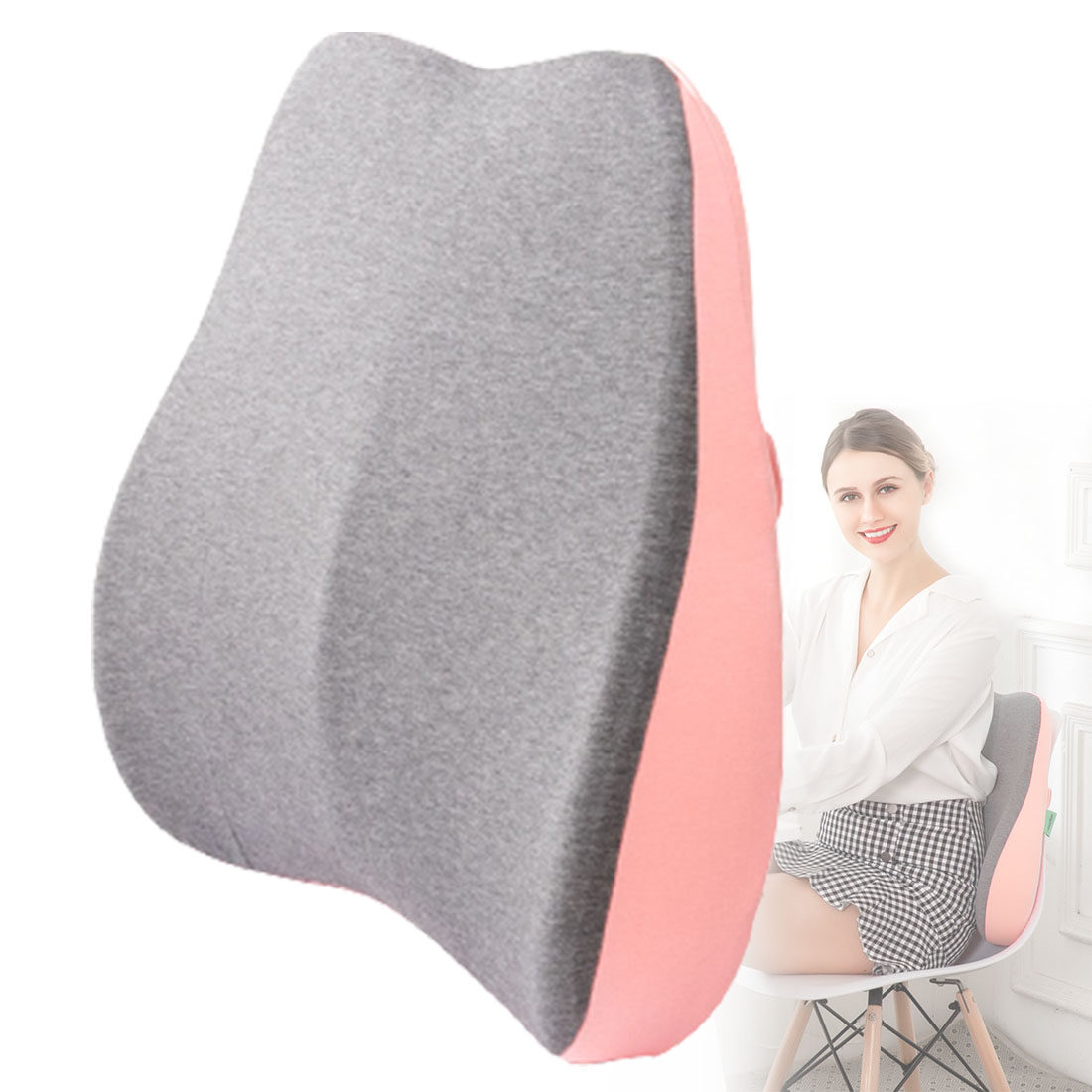 Đệm hỗ trợ thắt lưng, tựa ngồi văn phòng Memory Foam Lumbar Support Cushion