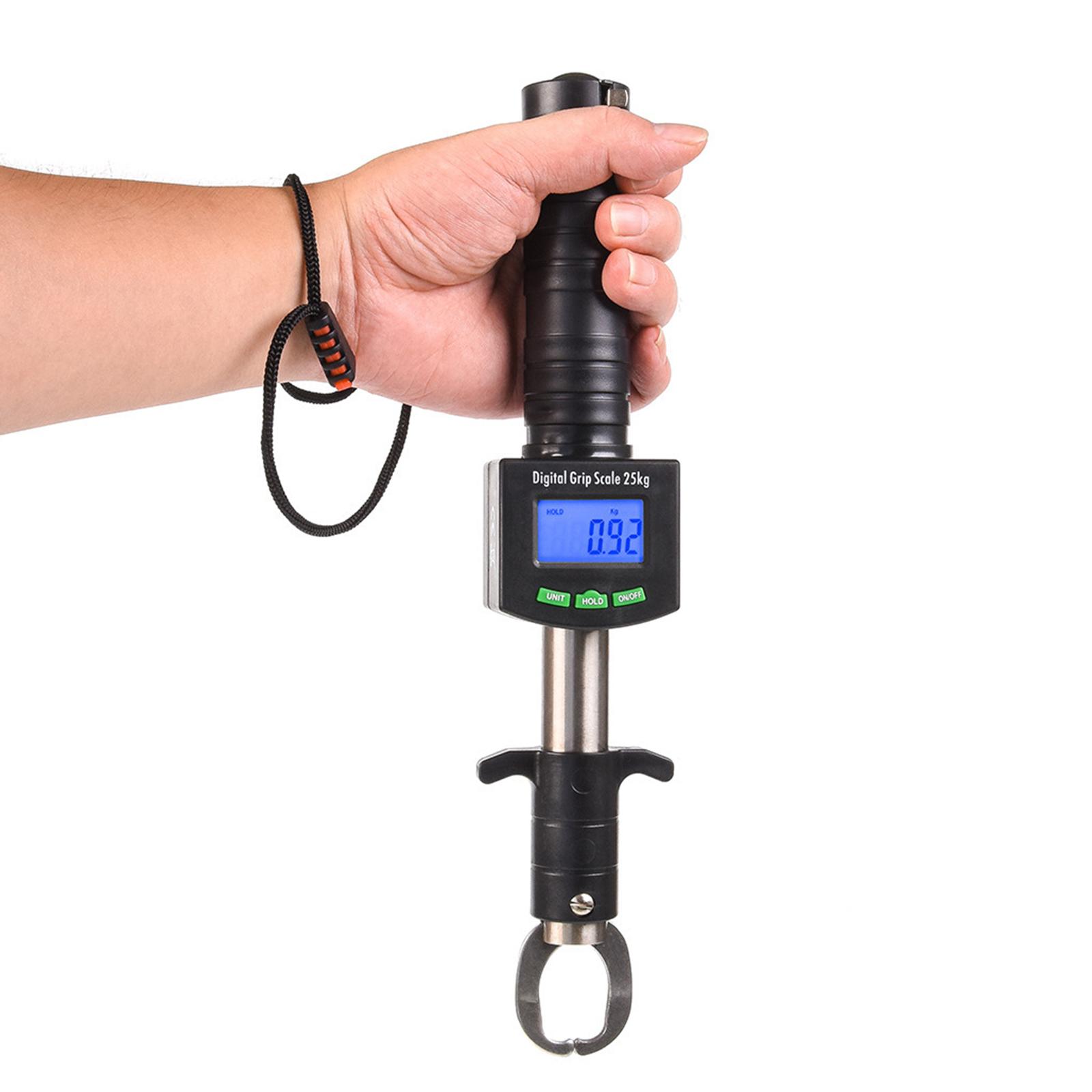 Fish Lip Gripper Fish Scales Professional Fish Holder Stainless Steel Fish Lip Grabber 55 Pound Fish Lip Grip Tool with Weight Scale