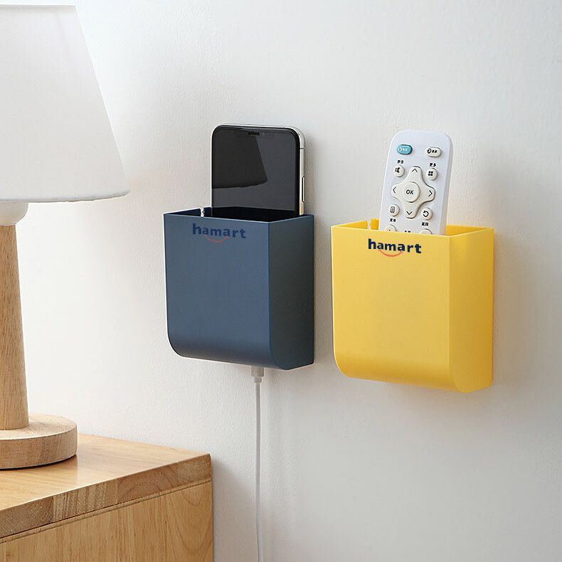 Kệ Dán Tường Để Điện Thoại Remote 2 Ngăn Hamart Siêu Dính Đa Năng Bản Lớn