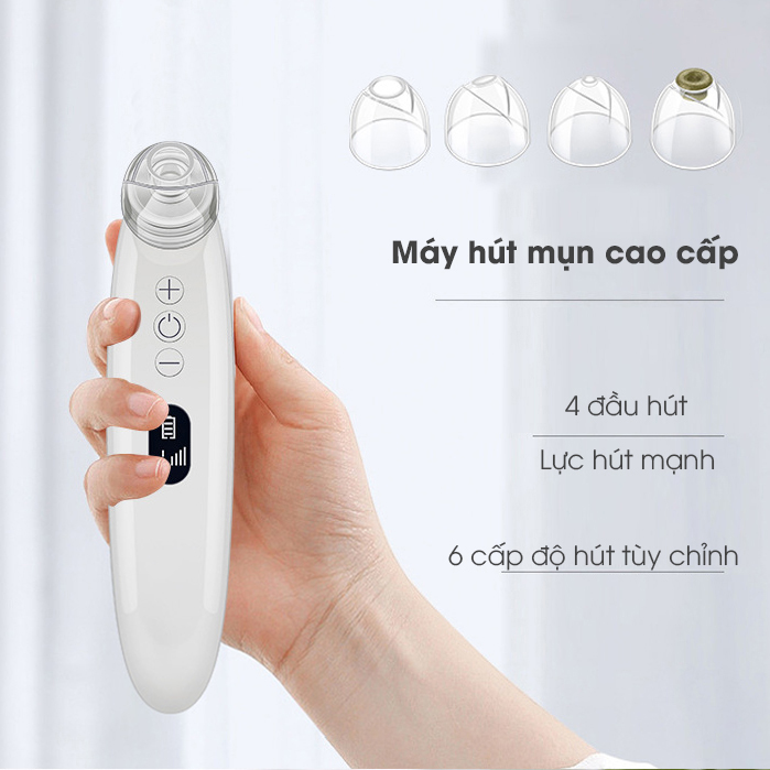 Máy Hút Mụn Cầm Tay FY-200B LED Cao Cấp, Đế Sạc Đi Kèm - MP182