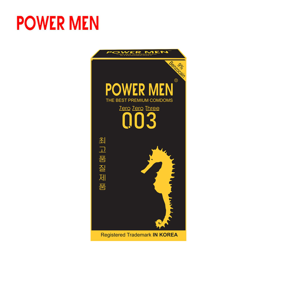 Bao cao su Powermen Siêu siêu mỏng 0.03 mm, chống xuất tinh sớm Hộp 9 BCS - che tên khi giao hàng