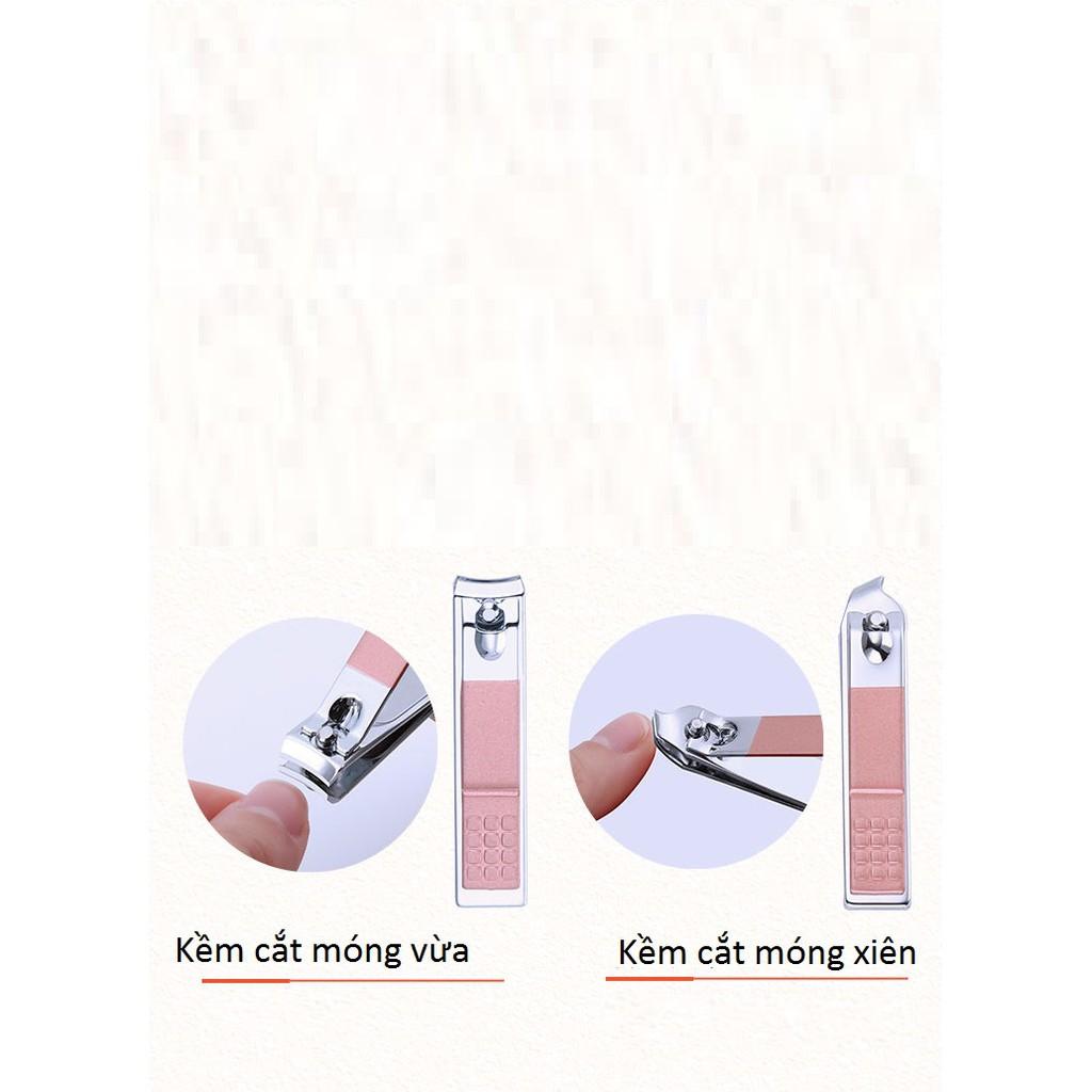 Bộ bấm móng tay 18 món thép không gỉ-bộ cắt móng tay cao cấp