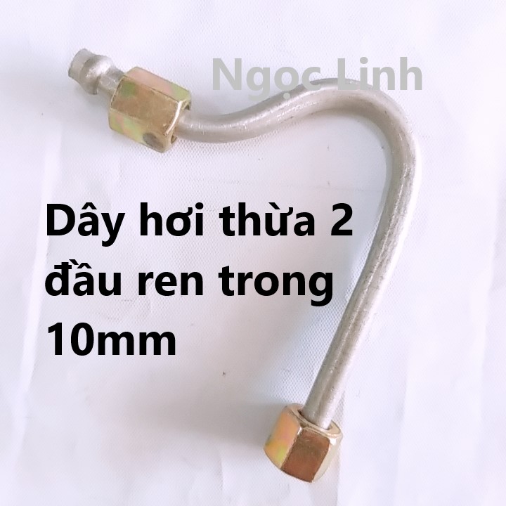 Dây hơi thừa 2 ốc trong ren 10mm dài 130mm chuyên dùng trong máy nén khí