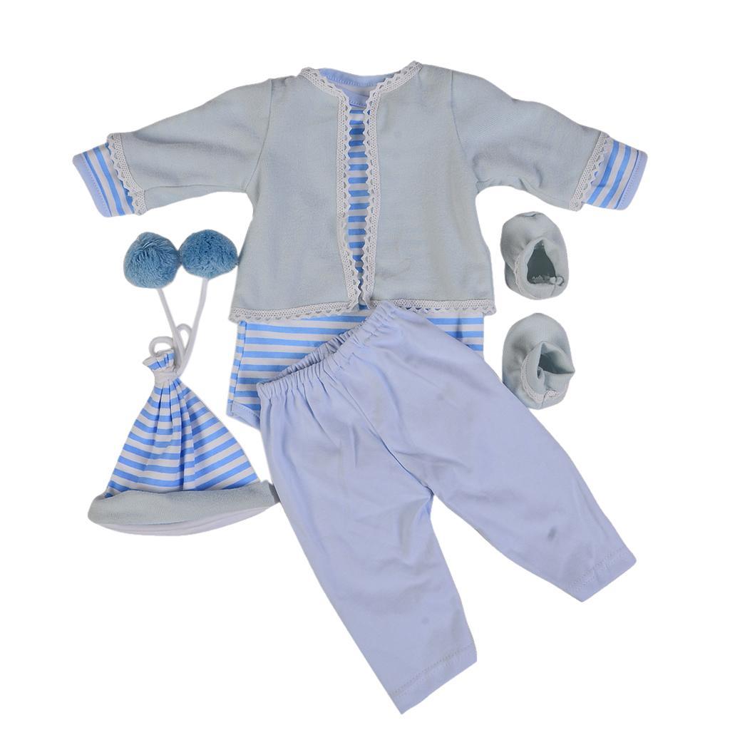 6pcs  Doll Clothes Newborn Clothing Suit Doll Accessories