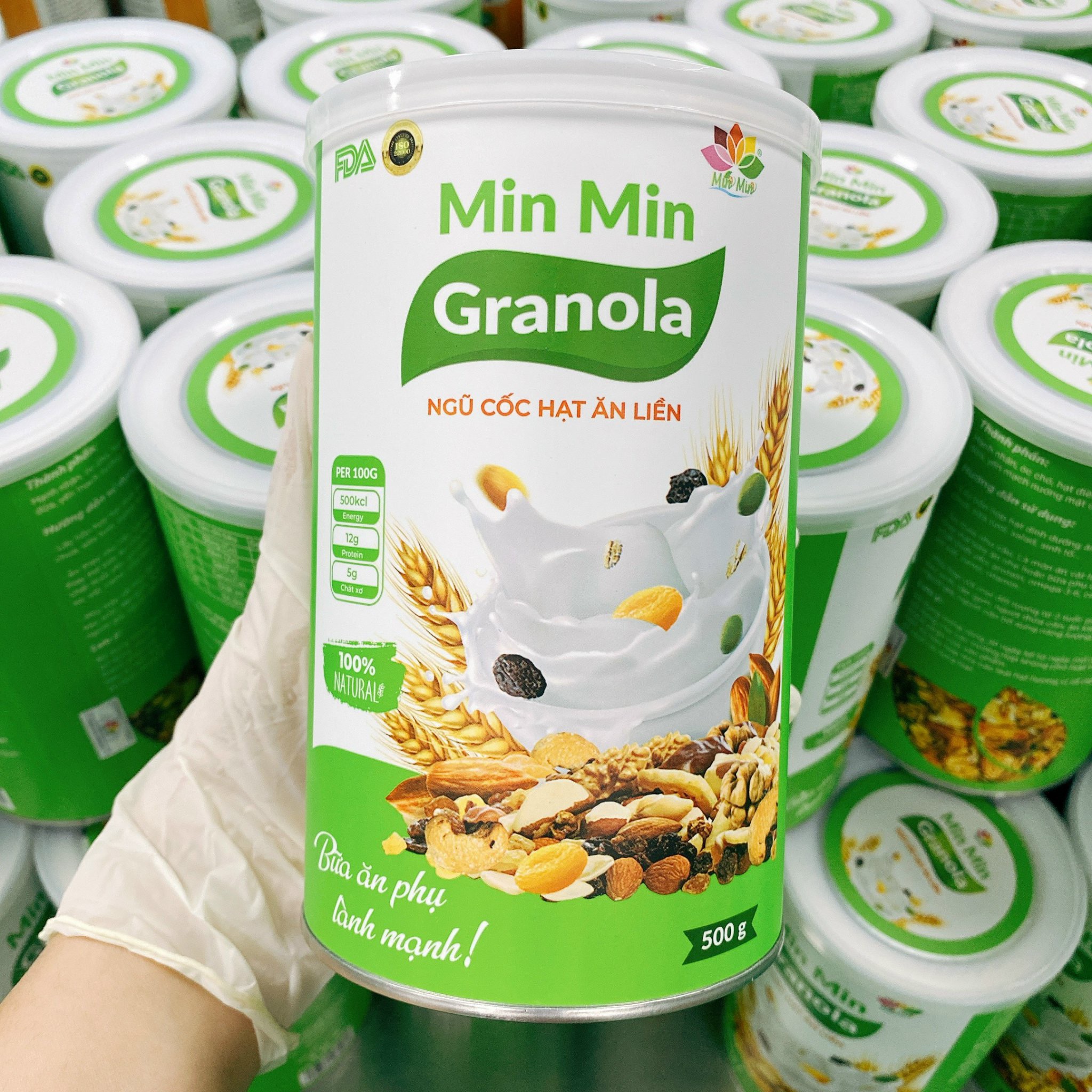 Ngũ Cốc Hạt Granola min min Ăn kiêng _giảm cân 500gr