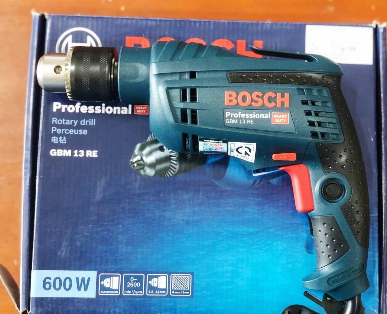 MÁY KHOAN 600W 13MM BOSCH GBM 13RE - HÀNG CHÍNH HÃNG