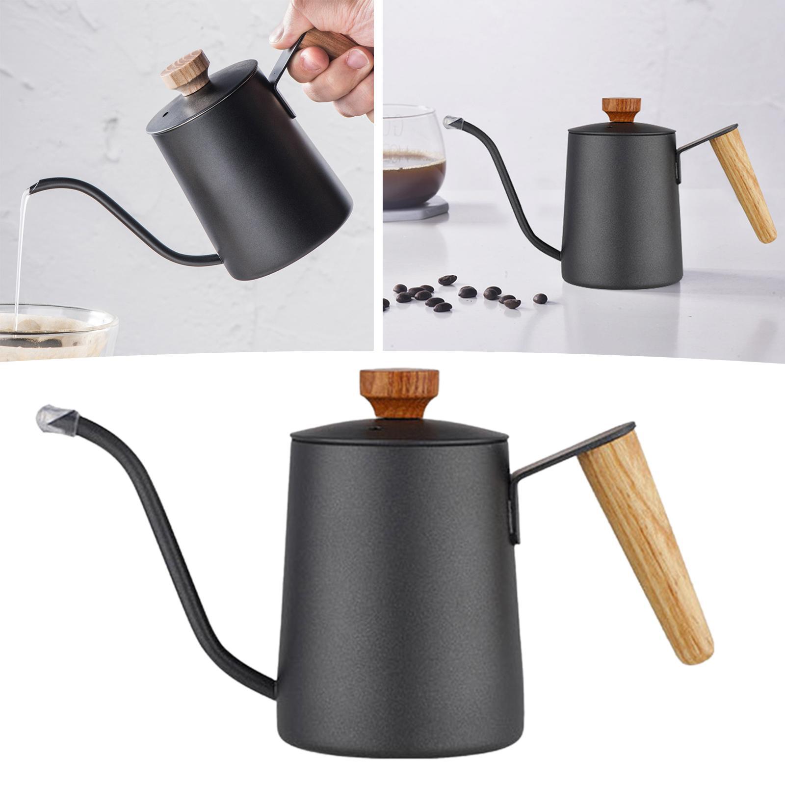 550ml Pour Over Coffee Dripper Kettle Gooseneck Stainless Tea