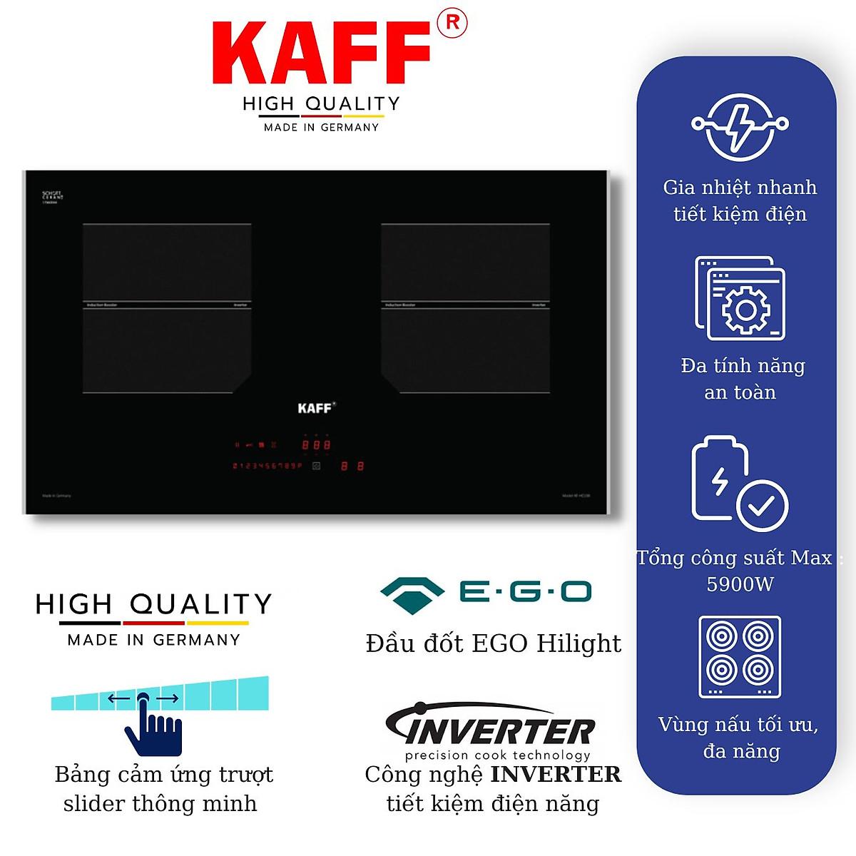 Bếp âm từ đôi nhập khẩu Germany KAFF KF-HD28II - Hàng Chính Hãng