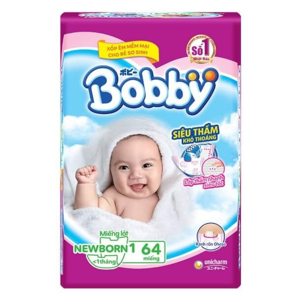 Tã giấy Bobby Newborn 1-64