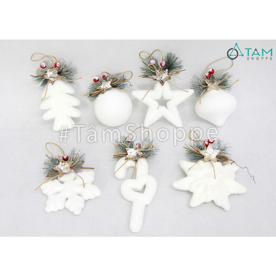 Phụ kiện treo cây thông xốp trắng X-PKTCT-66
