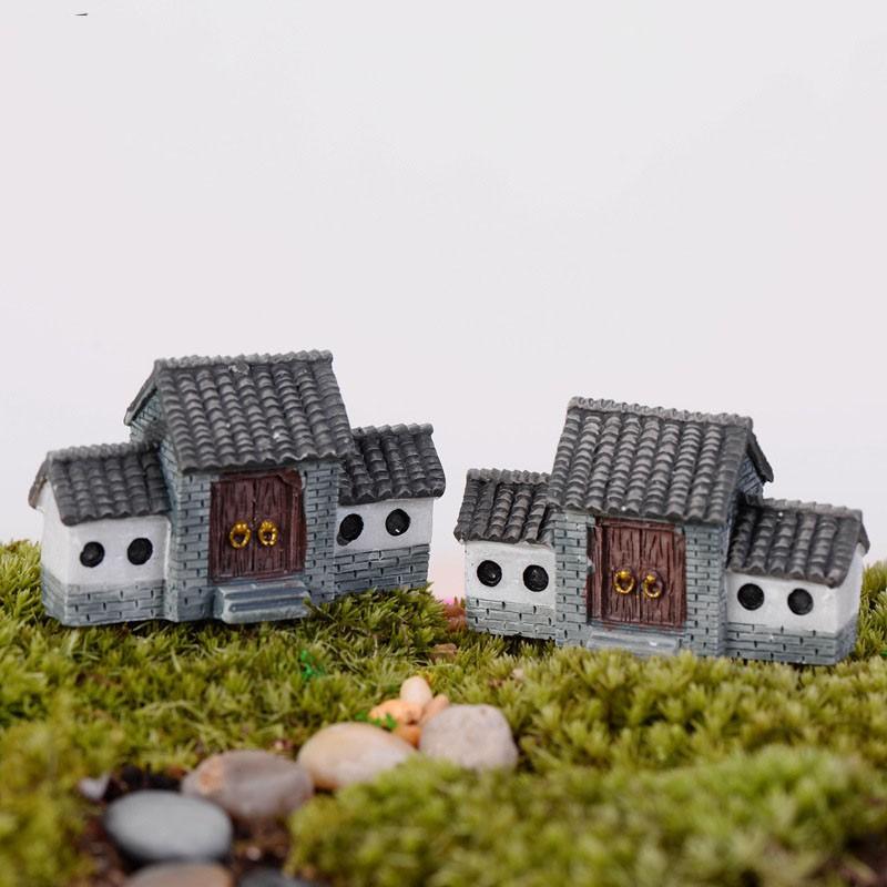 Tiểu cảnh Terrarium ️ Cổng nhà cổ Trung Quốc tiểu cảnh trang trí sen đá, sân vườn, bể cá, bể terrarium