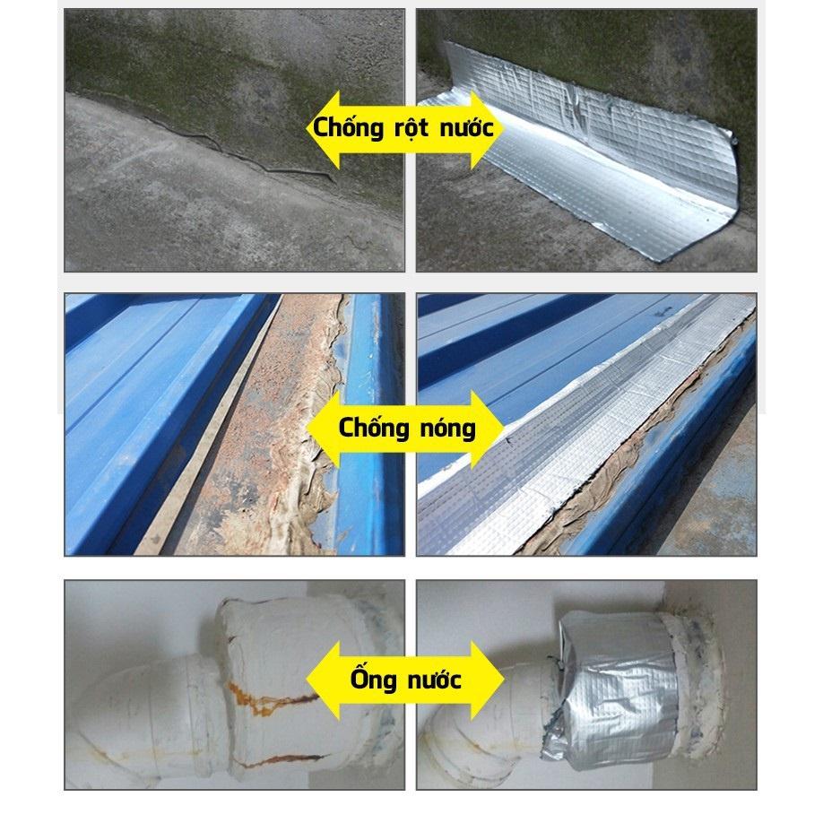 (Khổ 1m x Dài từ 6m đến 10m) Tấm keo dán chống thấm ,chống dột mái tôn mái nhà HIỆU QUẢ 99% ( LOẠI 1)