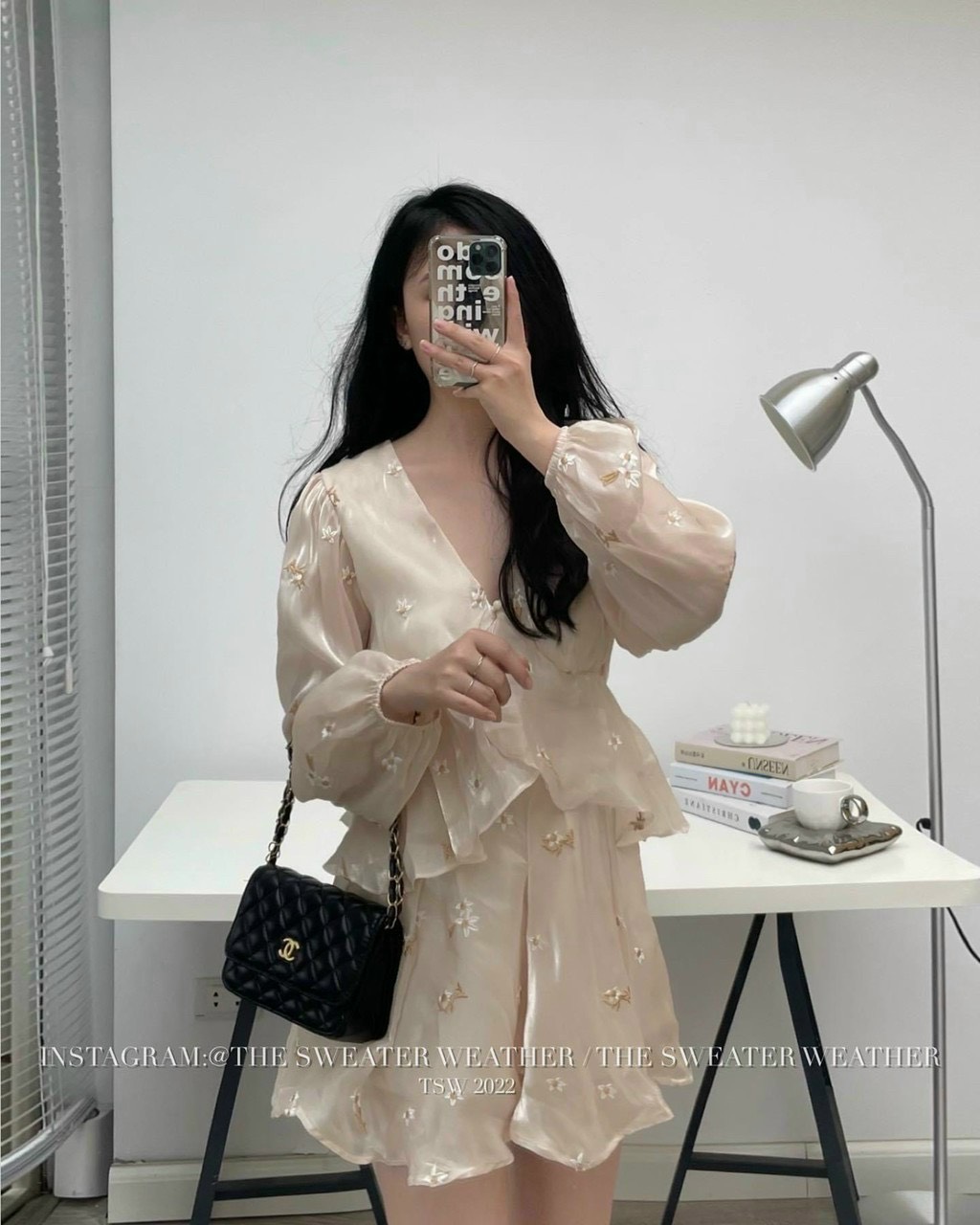 SET ÁO PEPLUM + CHÂN VÁY REN