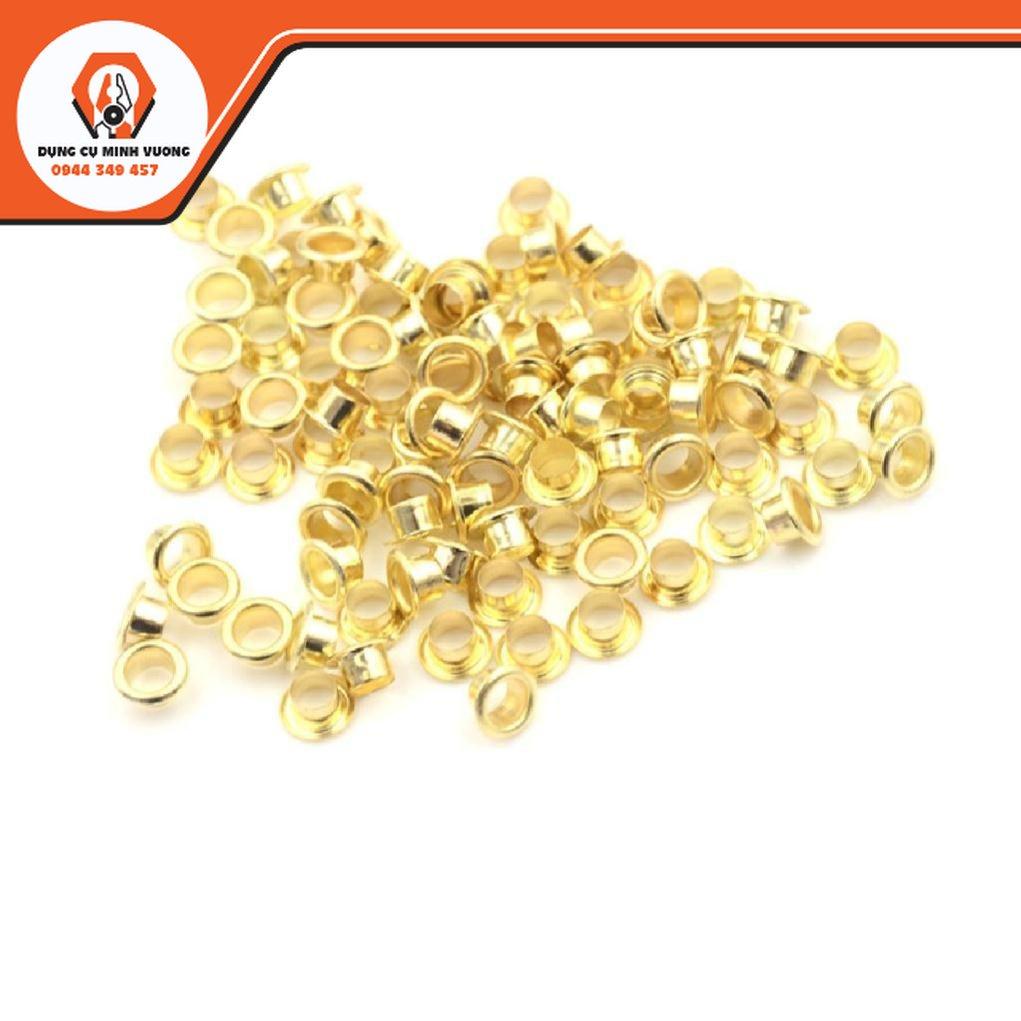 Kiềm/ kìm bấm lỗ kèm 100 khoen bằng da chuyên dụng cho giày dép/ túi xách/thắt lưng