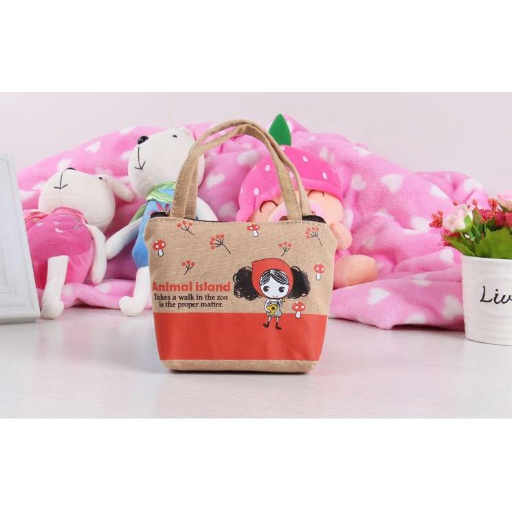 Túi vải mini hình cô gái cute H176