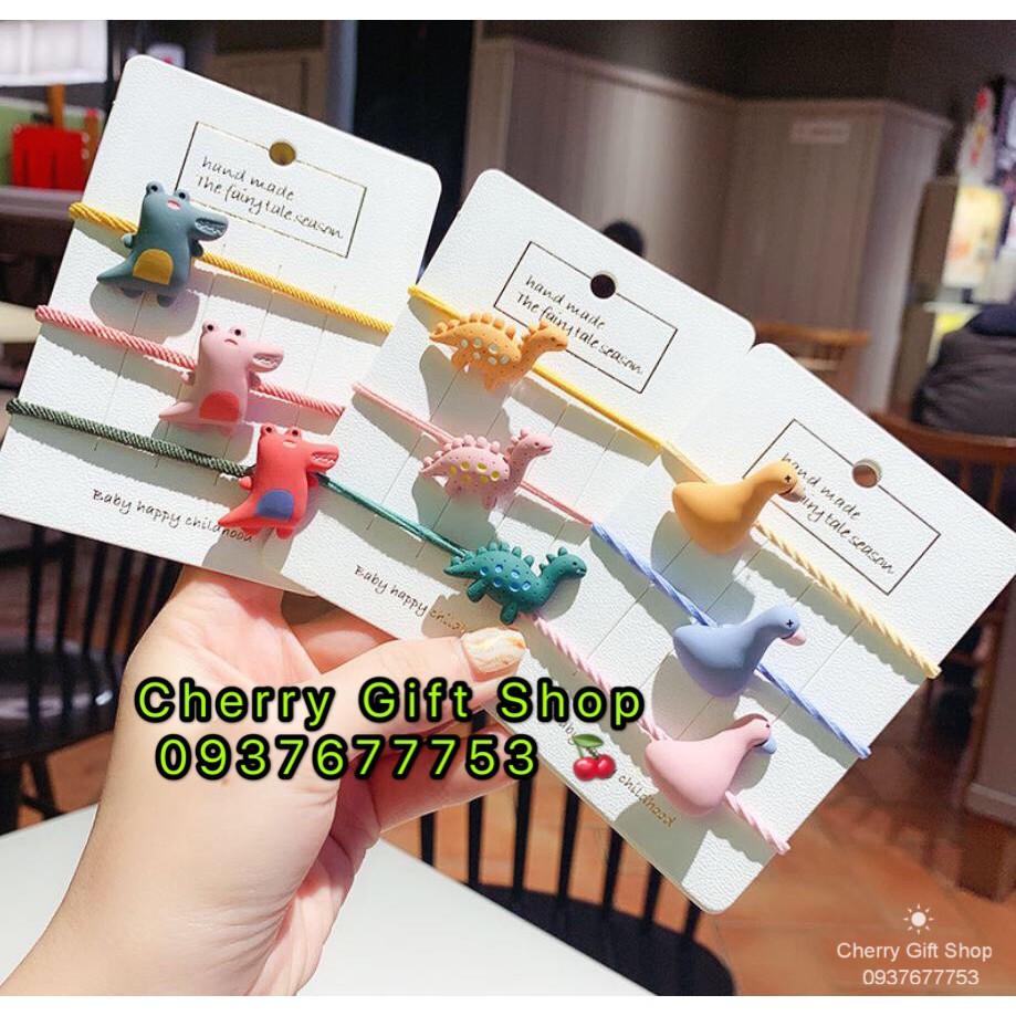 SET 3 Cột Tóc Đủ Hình Nhiều Màu Siêu Dễ Thương 2020