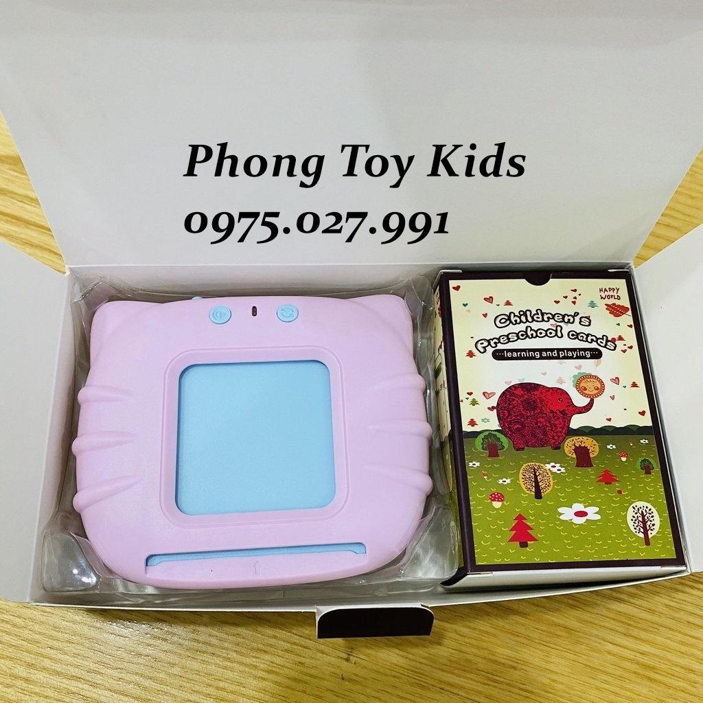 MÁY ĐỌC THẺ FLASHCARD SONG NGỮ ANH - VIỆT  224 TỪ VỰNG KHÔNG CÓ SÓNG ĐIỆN TỪ, KÈM DÂY SẠC PIN SANG, XỊN, MỊN