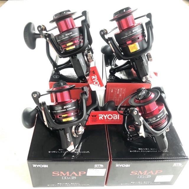 Máy câu cá RYOBI SMAP RG 8000 tải cá 10kg hàng nhật nhập khẩu máy cực khoẻ y hình