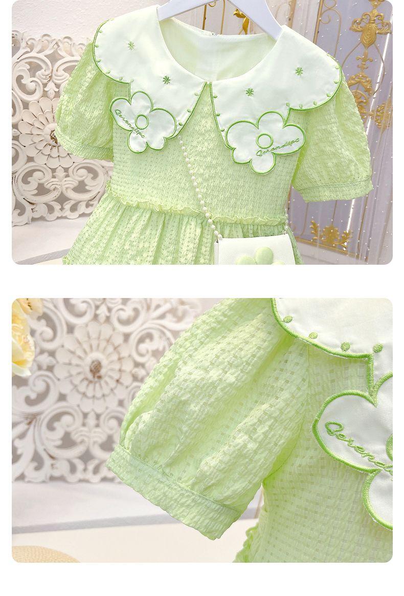 DONGSHOP HOT Cô gái mảnh hoa đầm 2022 mùa hè trẻ em công chúa váy cô gái tây váy đầm bé chiffon đầm