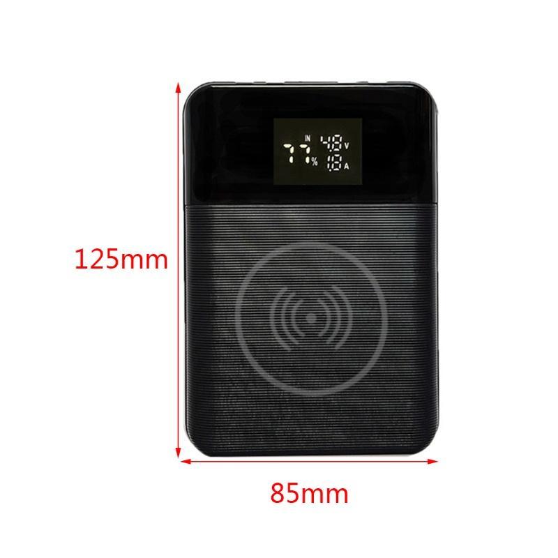 Vỏ pin sạc dự phòng không dây màn hình LCD 4x18650/18700/20700/21700