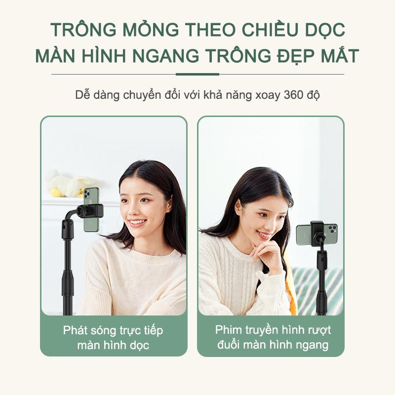 Giá Đỡ Điện Thoại livestream xem video Ổn Định Xoay 360 Độ dùng để Quay Phim Ghi Hình Đa Dụng - Kẹp Điện Thoại