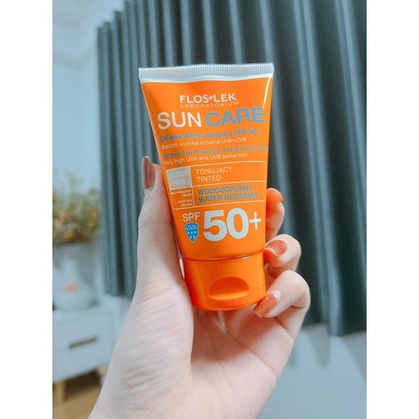 Kem chống nắng kiềm dầu Floslex Sun Care Oil Free Sun Protection Tinted Cream 50ml Floslek Suncare