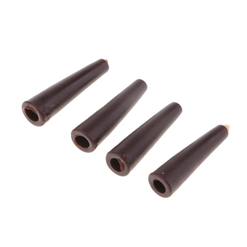50pcs Tail Rubber Tubes for Saftey Lead Clips Carp Fishing Rig Sleeves Useful Accessories 20mm