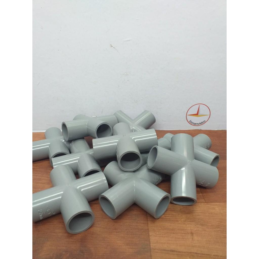 Chữ thập Pvc phi 27