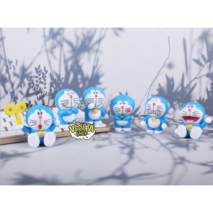 Mô hình Doraemon Doremon - Set 6 tư thế nhân vật Doraemon Doremon - 6cm