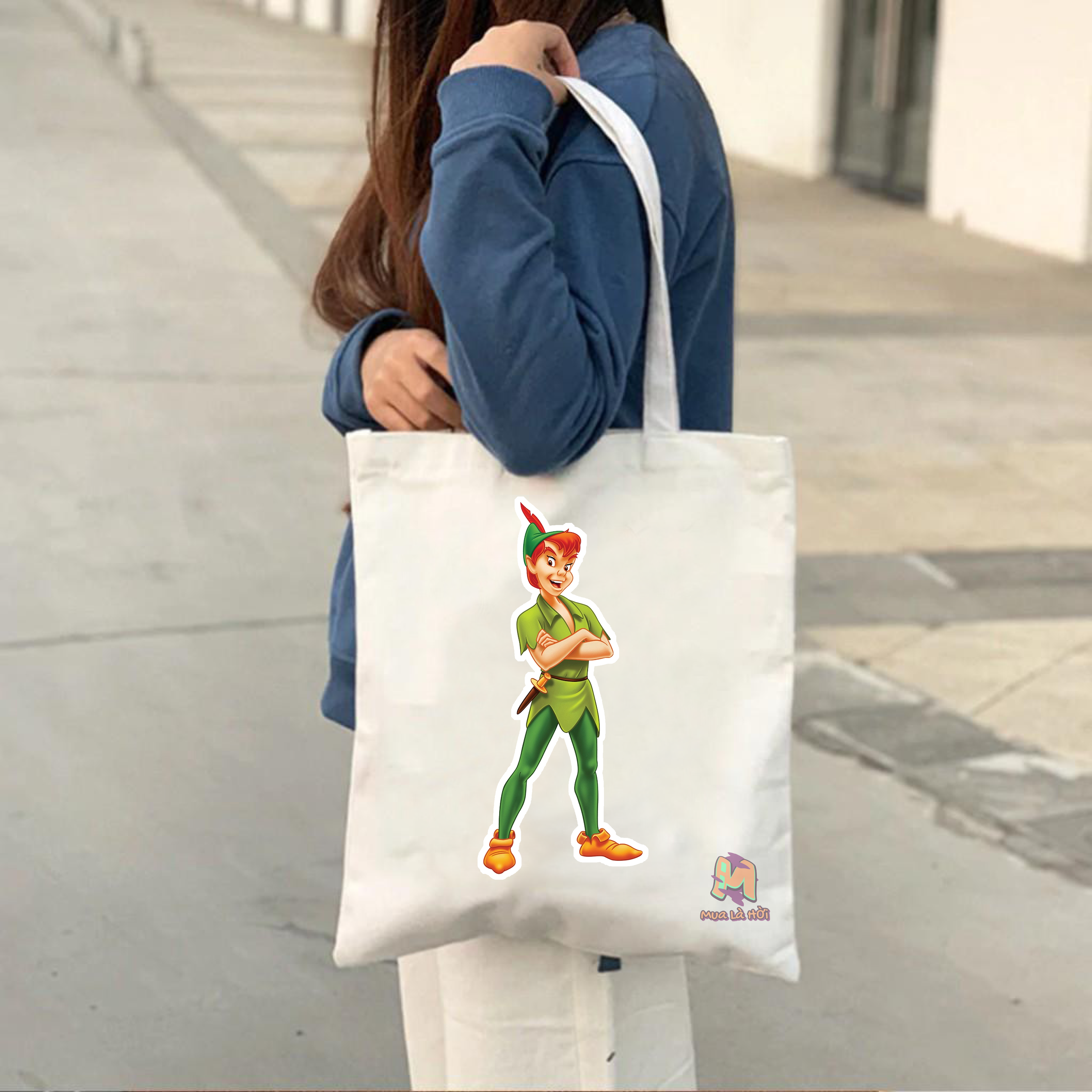 Túi Tote in hình chủ đề Peter Pan