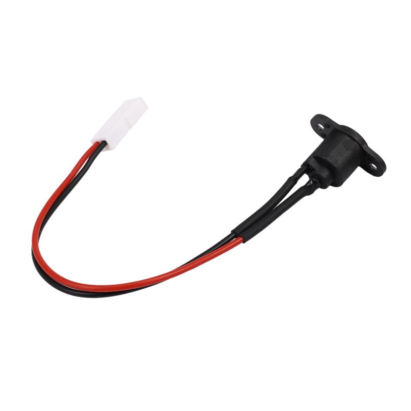 Nắp lỗ sạc xe tay ga điện có cáp sạc Cổng sạc Vỏ nhựa chống nước cho xe tay ga Xiaomi Mijia M365 Màu sắc: Đen