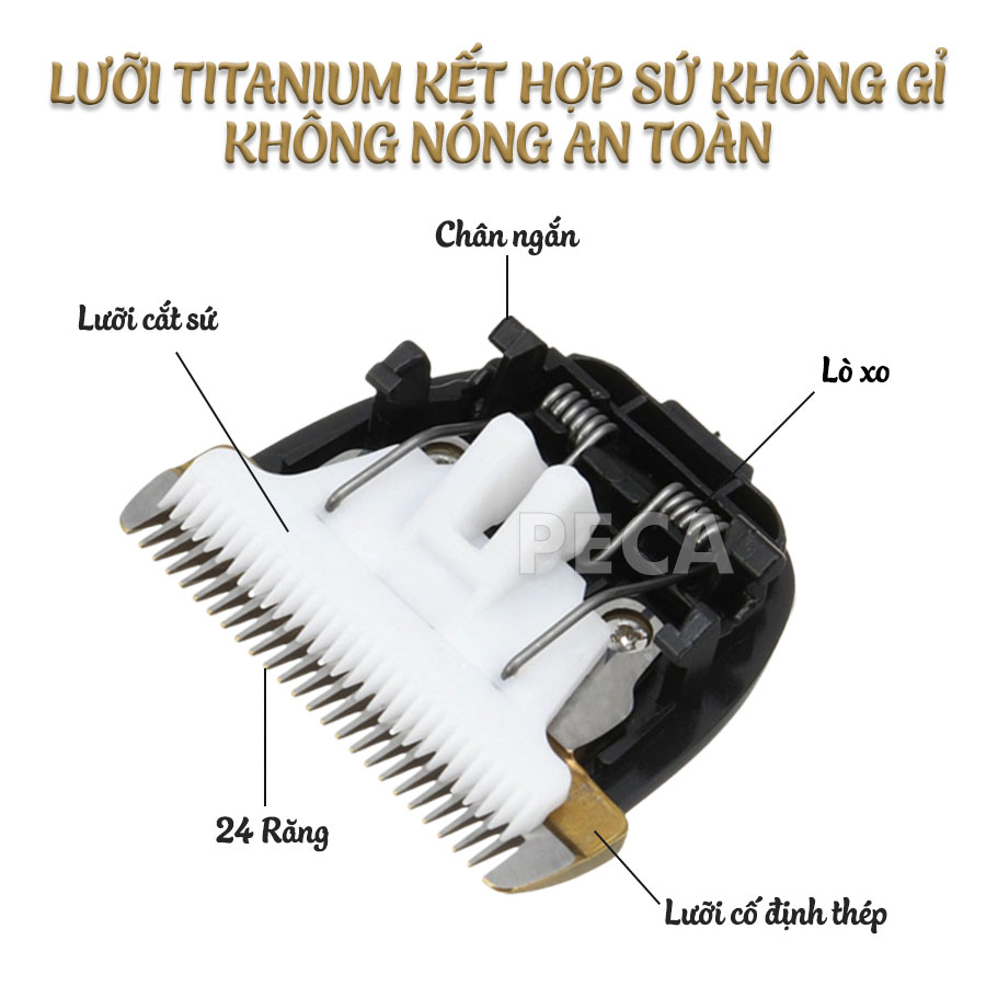 Bộ lưỡi tông đơ cắt tóc thay thế cho các dòng tông đơ Kemei KM-27C và Kemei KM-1086