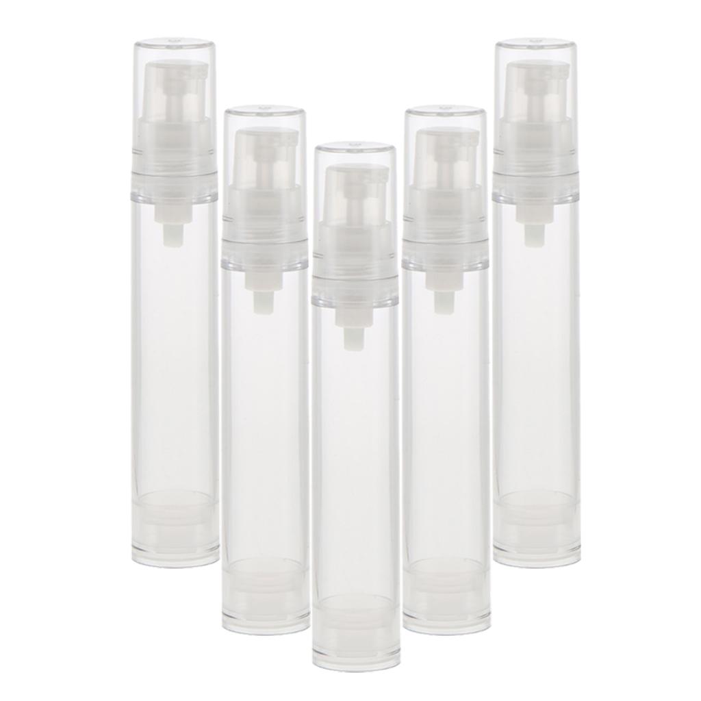 5 Miếng Nhựa Bơm ống Rỗng Kem Mỹ Phẩm Lotion Chai Du Lịch