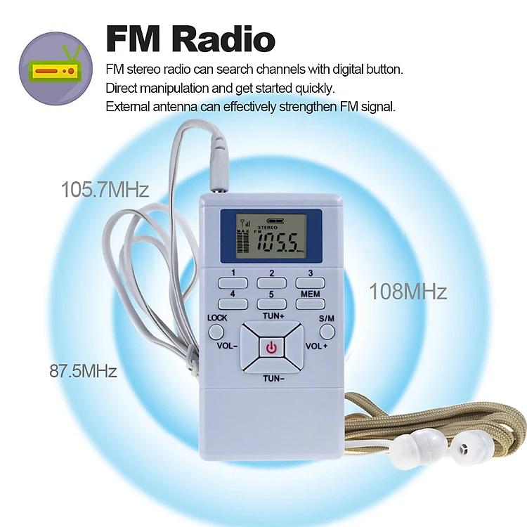 Máy nghe radio mini bỏ túi LCD Stereo Radio  ️ FREESHIP ️