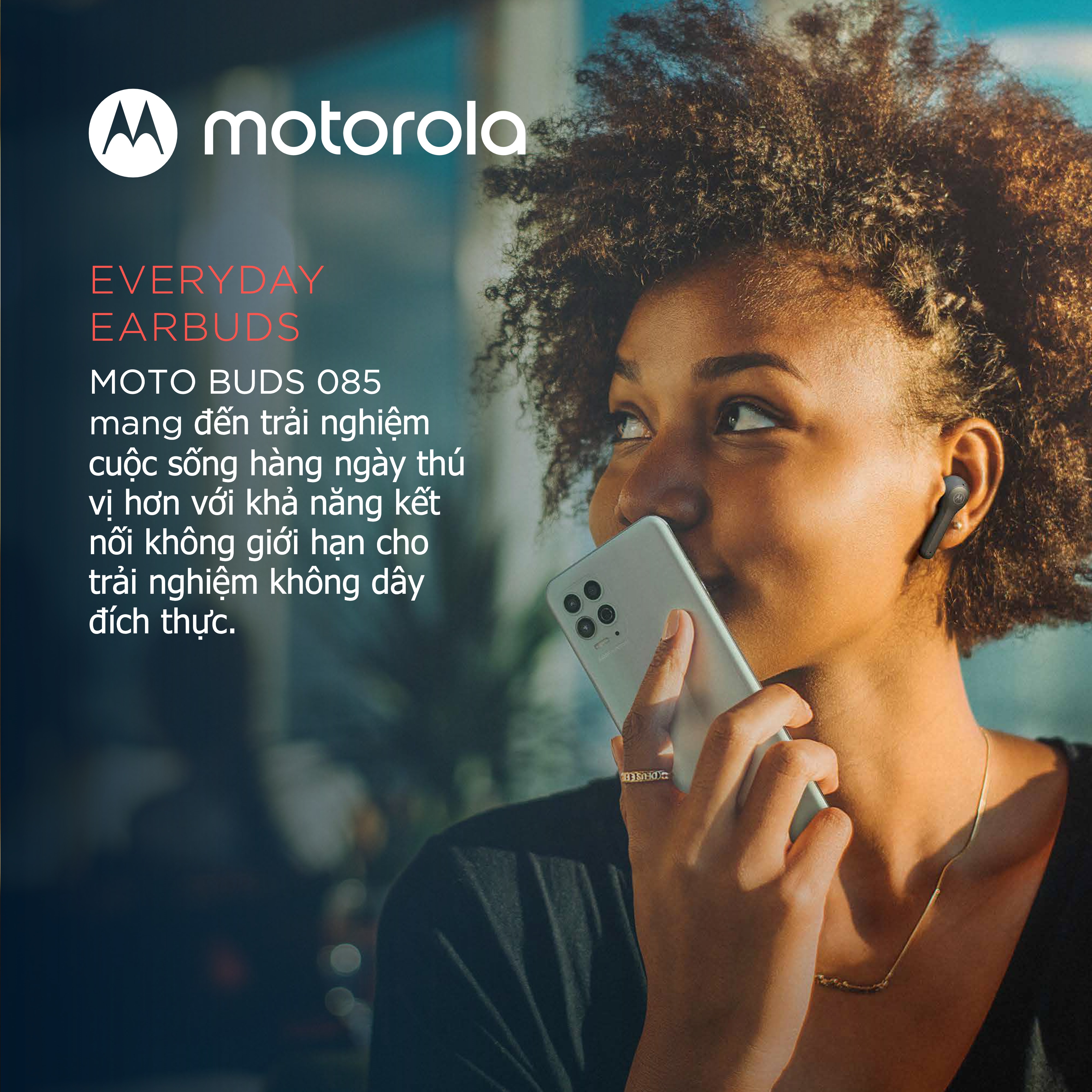 Tai nghe nhét tai không dây Motorola Moto Buds 085 - Hàng chính hãng