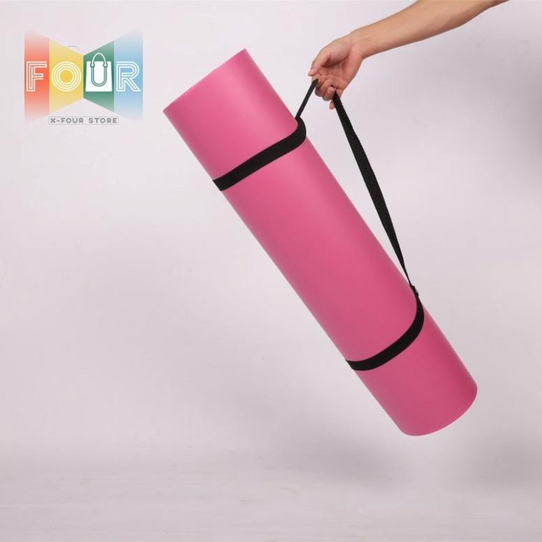 THẢM YOGA NBR KHÔNG TRƠN, TRƯỢT CHẤT LƯỢNG CAO 0.8cm TẶNG KÈM TÚI + DÂY ĐEO