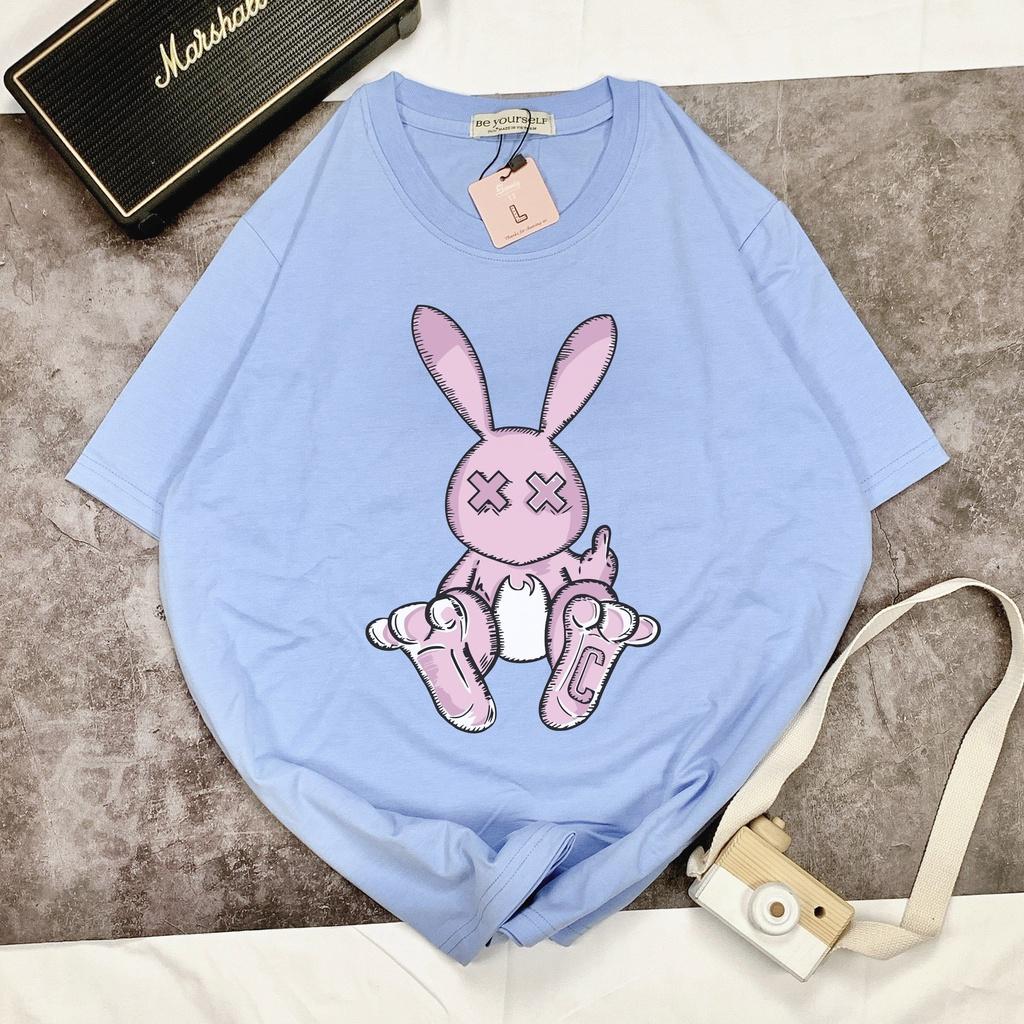 Áo thun tay ngắn Be Yourself unisex size M L XL - THỎ BAD RABBIT XX C