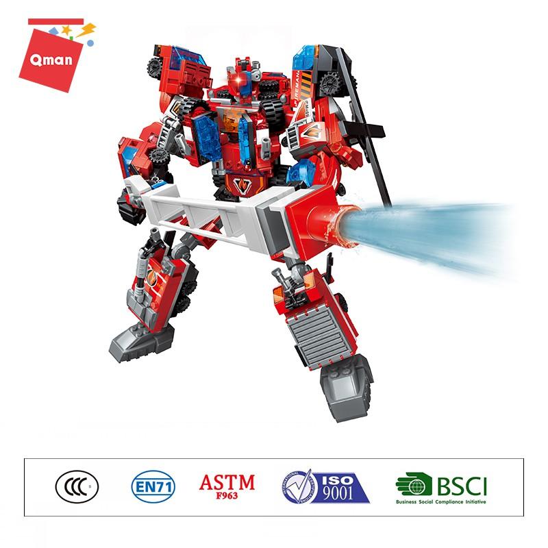 Đồ chơi lắp ghép, xếp hình cho bé trai 6 trong 1 Qman 1416- Sao Hỏa Rực Rỡ
