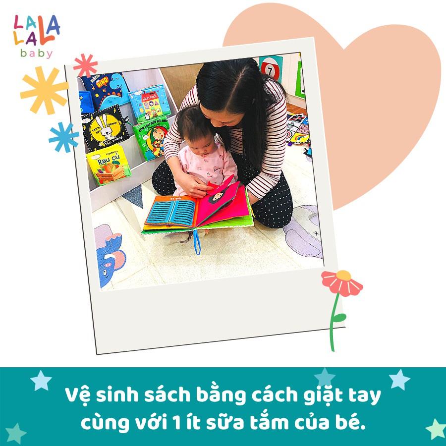 Combo 4 cuốn sách vải first books Lalala baby, kích thích đa giác quan, kích thước 15x15cm 12 trang | Bộ 2