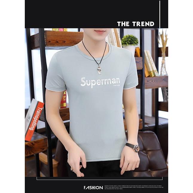 Mẫu áo thun nam tay ngắn áo phông cổ tròn 4 màu được yêu thích nhất superman 06