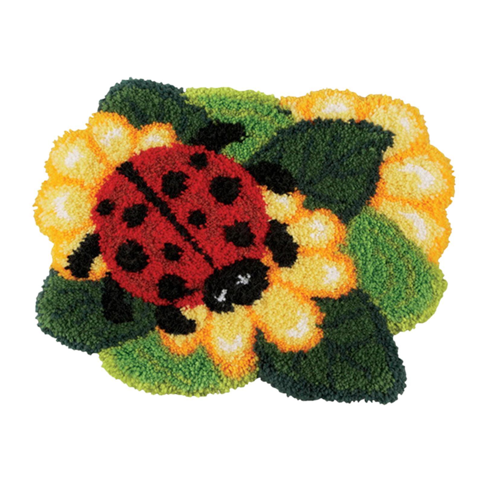 Bear Latch Hook  DIY Hand Craft for Pillow Mat Cushion Carpet Rug 50x40cm