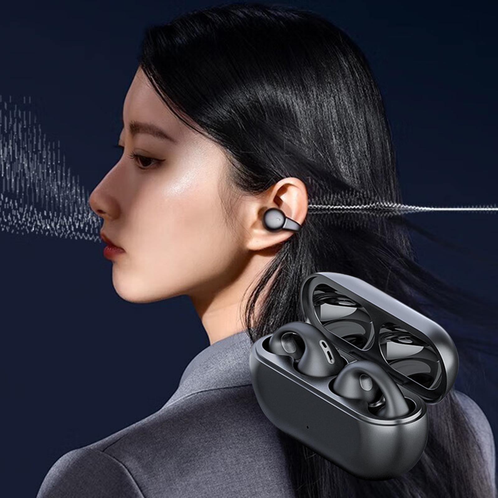 Ear Clip Wireless Earphones Low Latency Noise Reduction for Running Sports