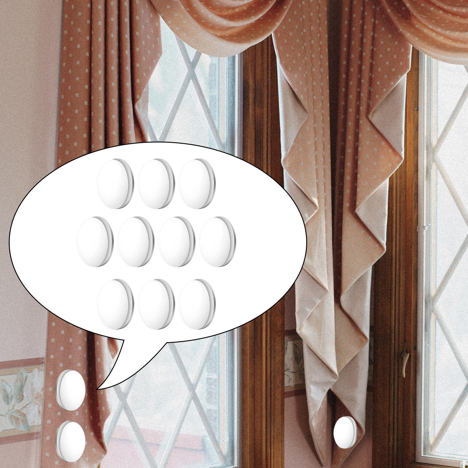 10Pcs Shower Curtain Weights Accessories Added Weight Shower Curtain Magnets