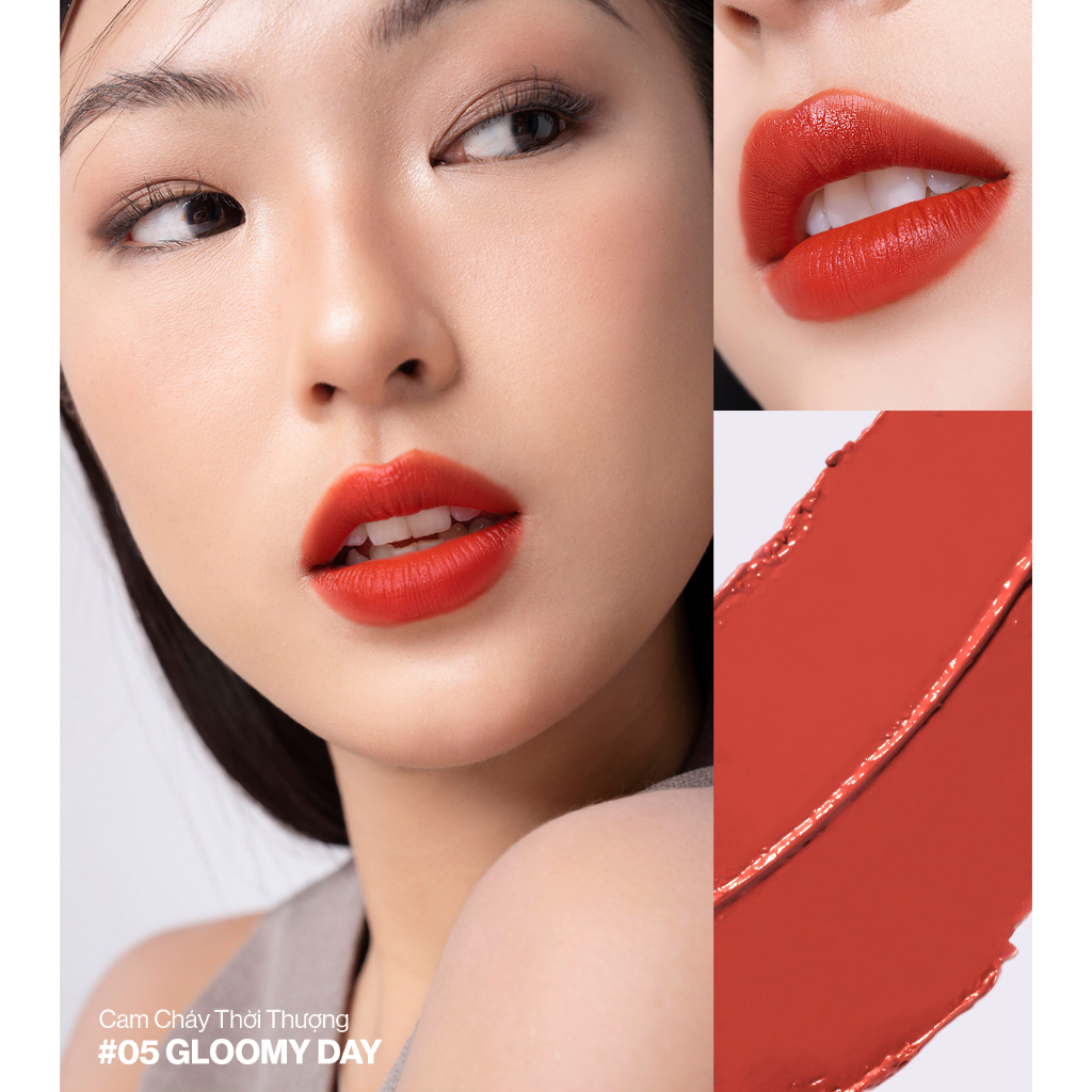 [Freeship10k đơn 249k] Son kem lì nhiều dưỡng GLAMRR Q LONG WEAR LIP CREAM 5g by Gilaa